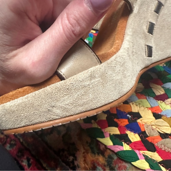 Donald J.Pliner Sport-i-Que Kerry Natural leather Wedge Women's Sandals Size 8 - Picture 4 of 14